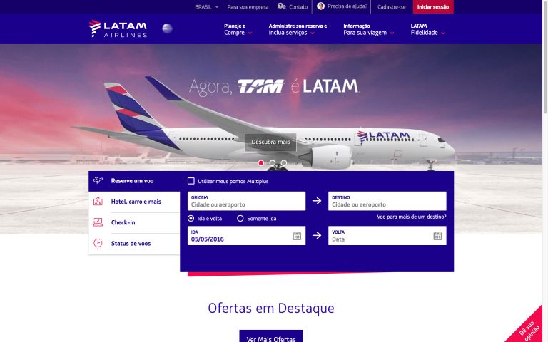 Companhia Aérea Latam como comprar passagens online para o mundo